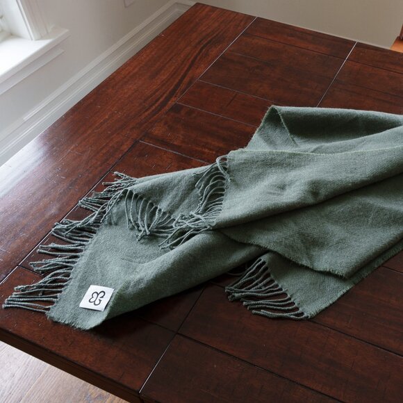 Aritzia Sunday Best Sage Green blanket scarf - Picture 2 of 4